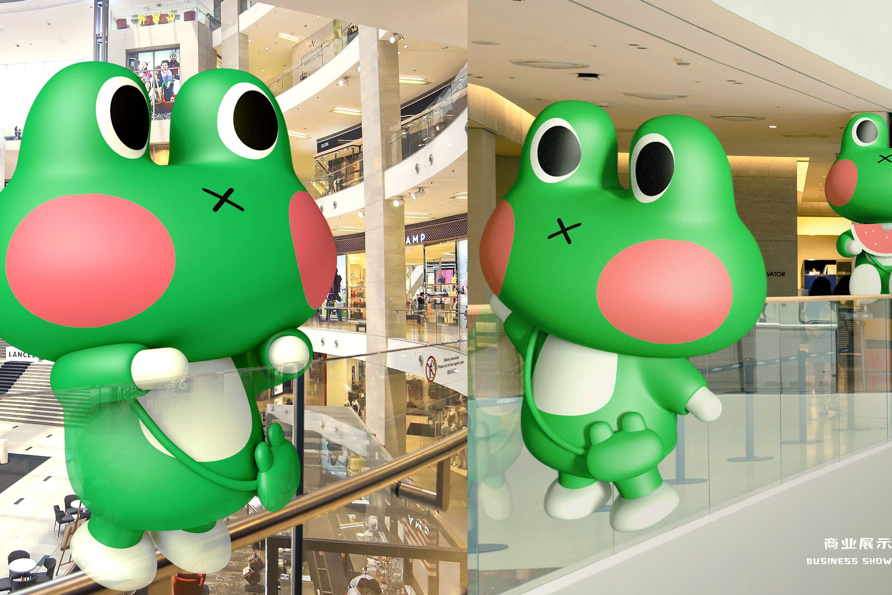 夏季暑期ip美陈保卫青蛙