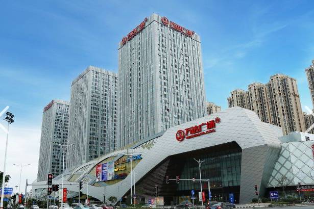 台州椒江万达广场航拍一座重量级商城将一片农田变成了城市商圈