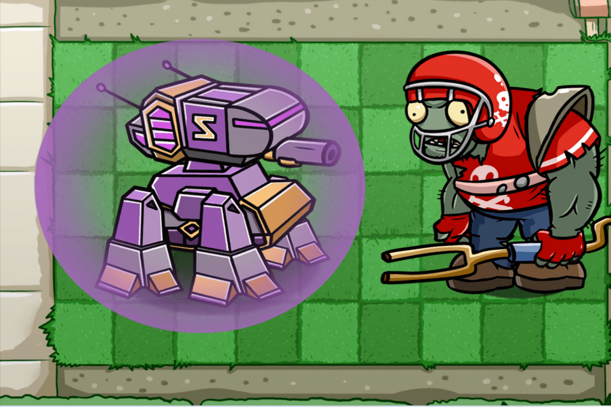 植物大战僵尸科技压制者机器人面对60个橄榄球僵尸谁更强