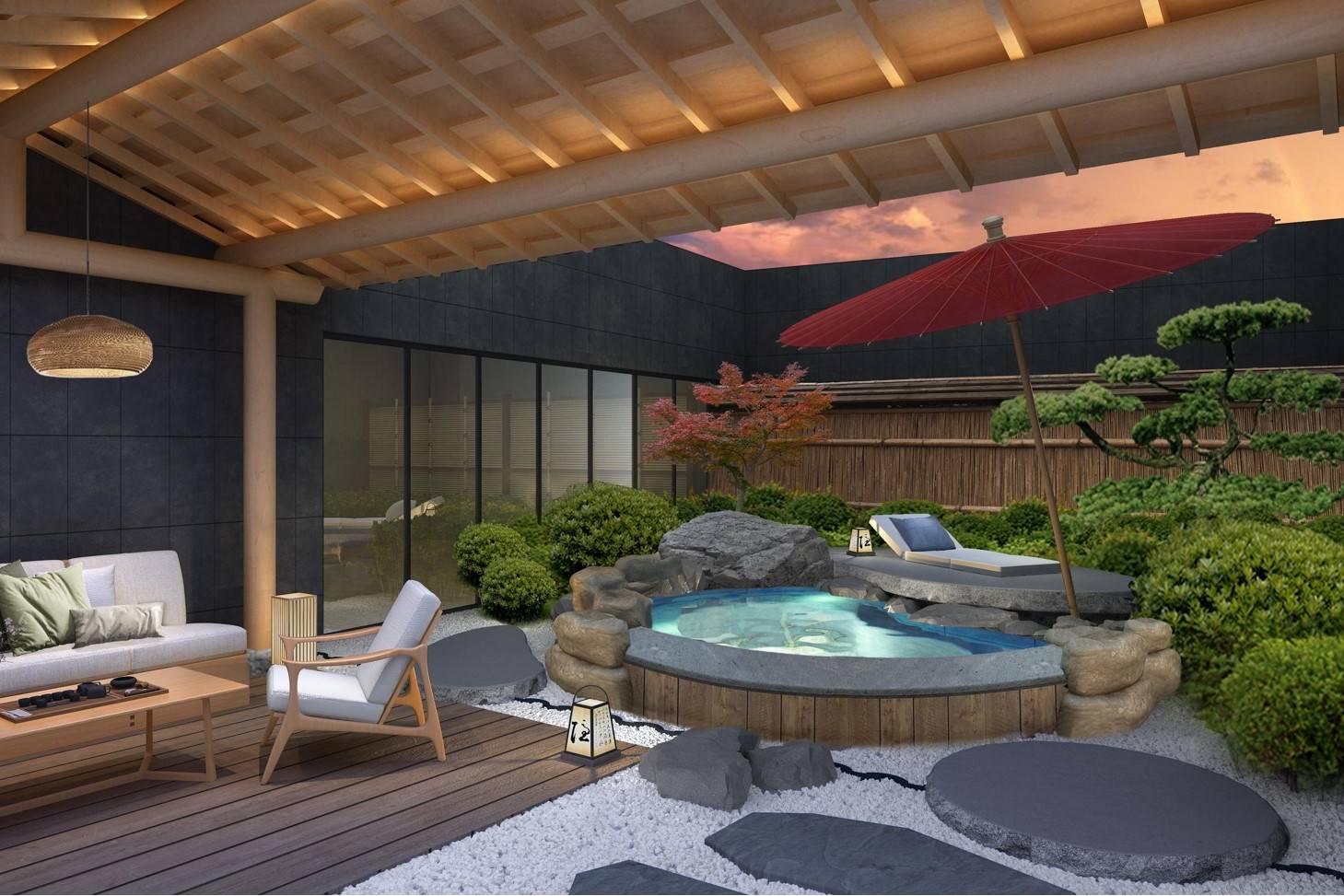 亿伽设计|温泉设计|私汤温泉设计|打造精致的私汤温泉!