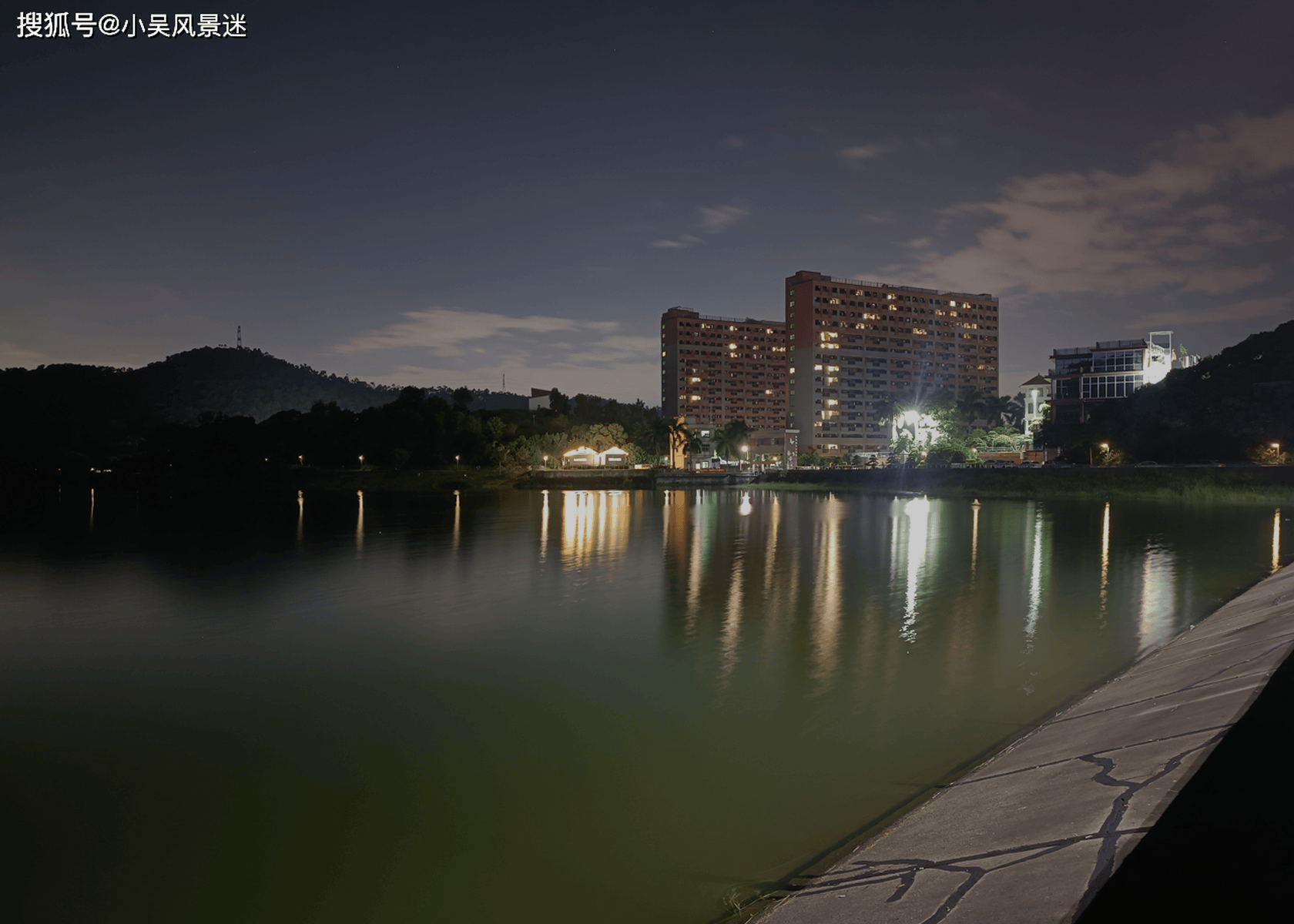 5 东莞黄江田心的蝴蝶地水库夜景