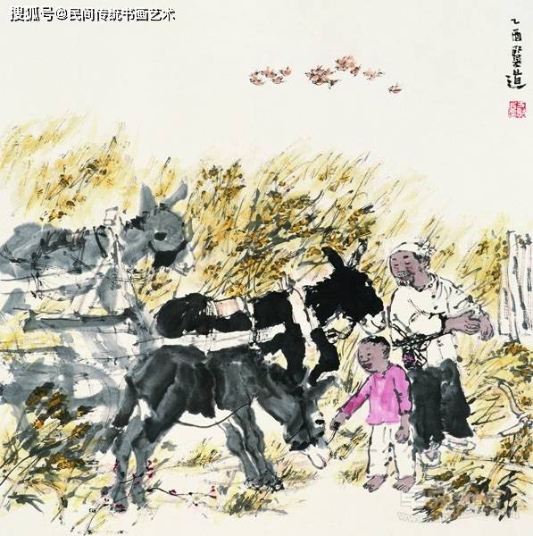 方贤道——画驴与人物创作的完美融合_作品