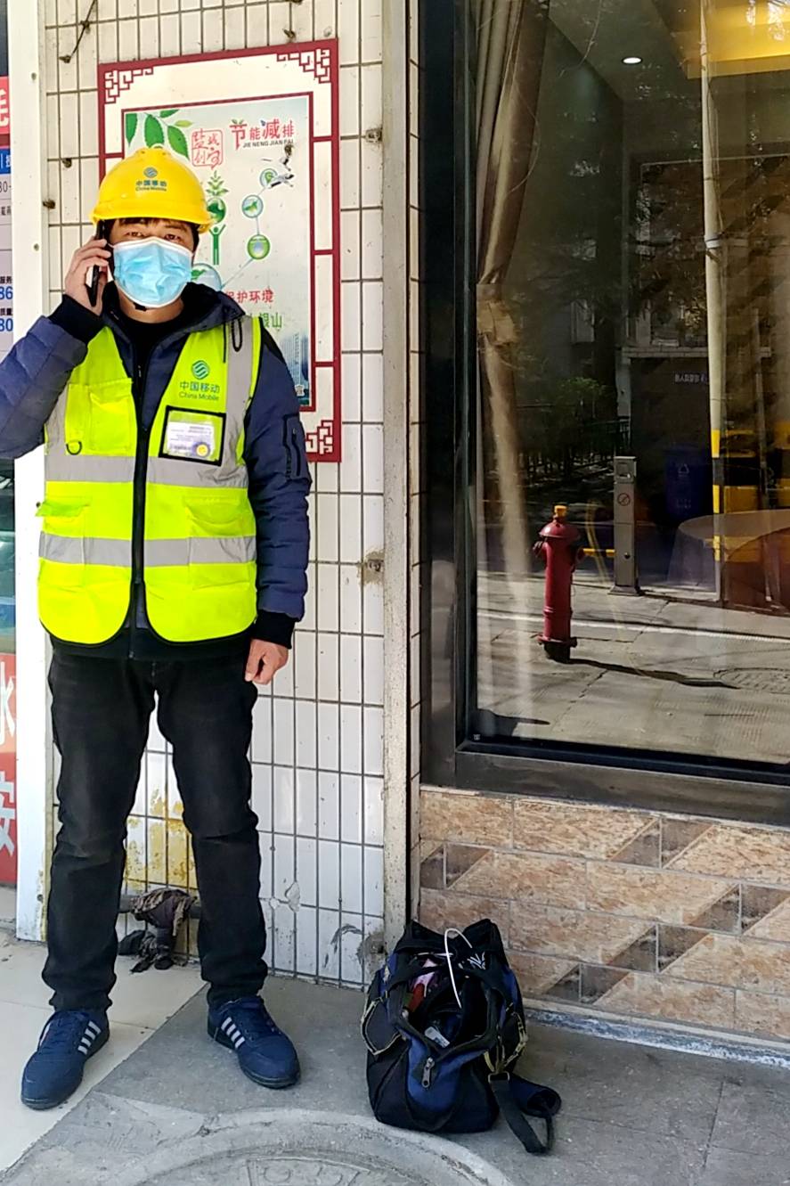 无视好春光,盐城移动装维小哥服务千万家