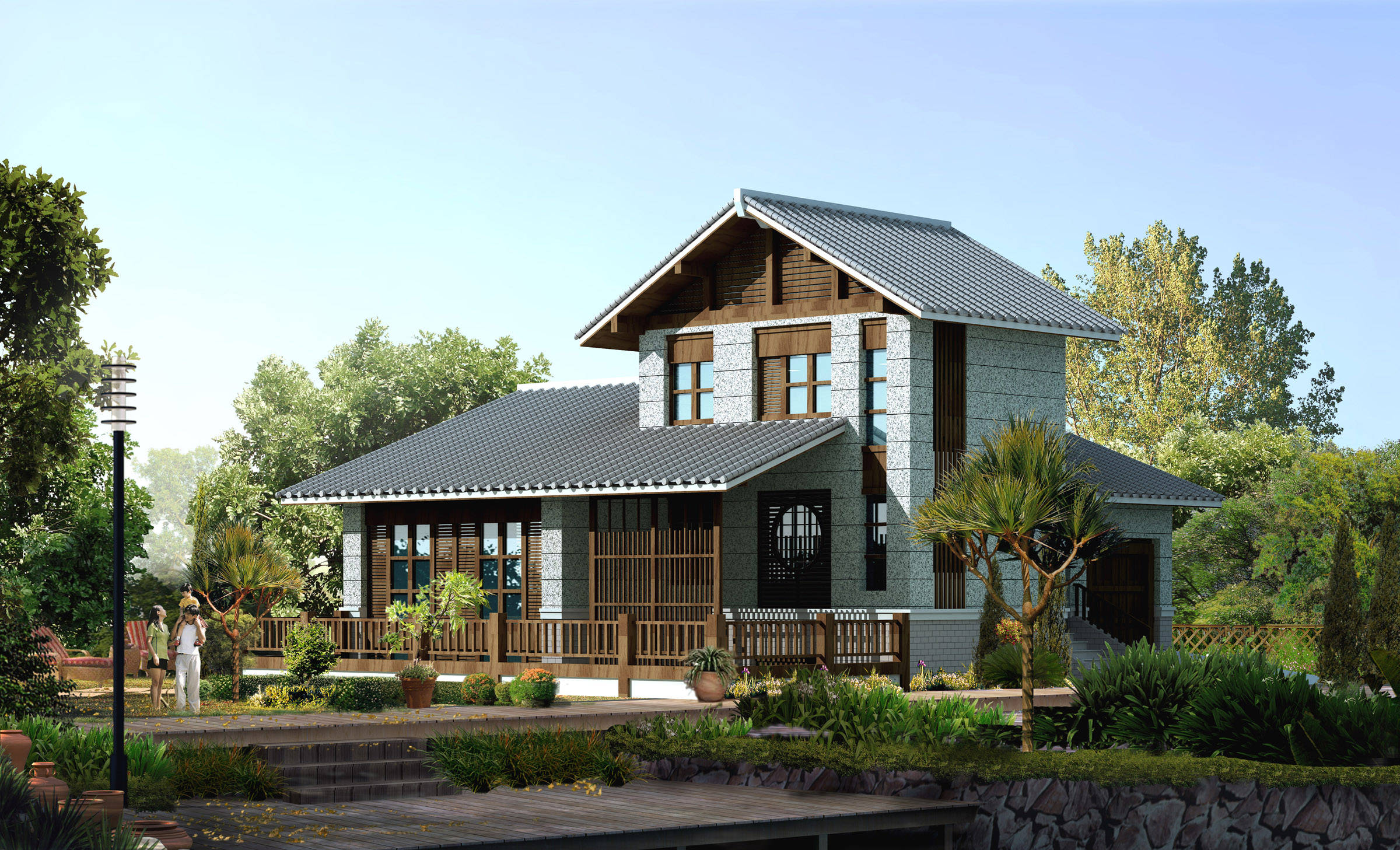 左岸阳光重轻钢别墅防水处理