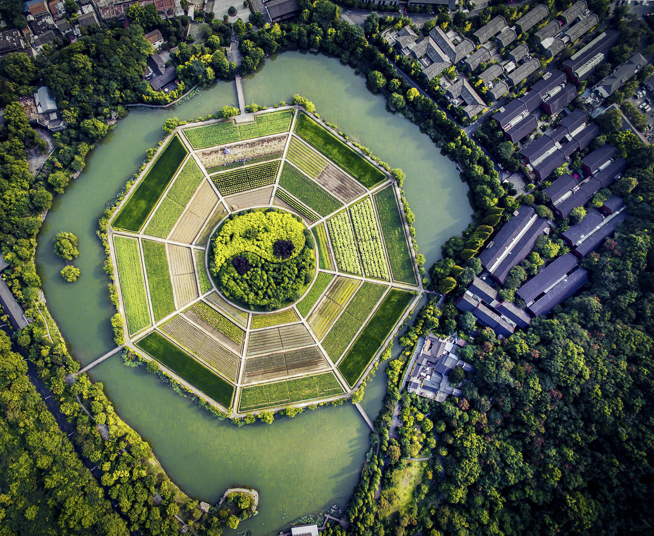 《鸟瞰八卦田》,2015 夏后续这几年,一直使用国产航拍机进行航拍创作