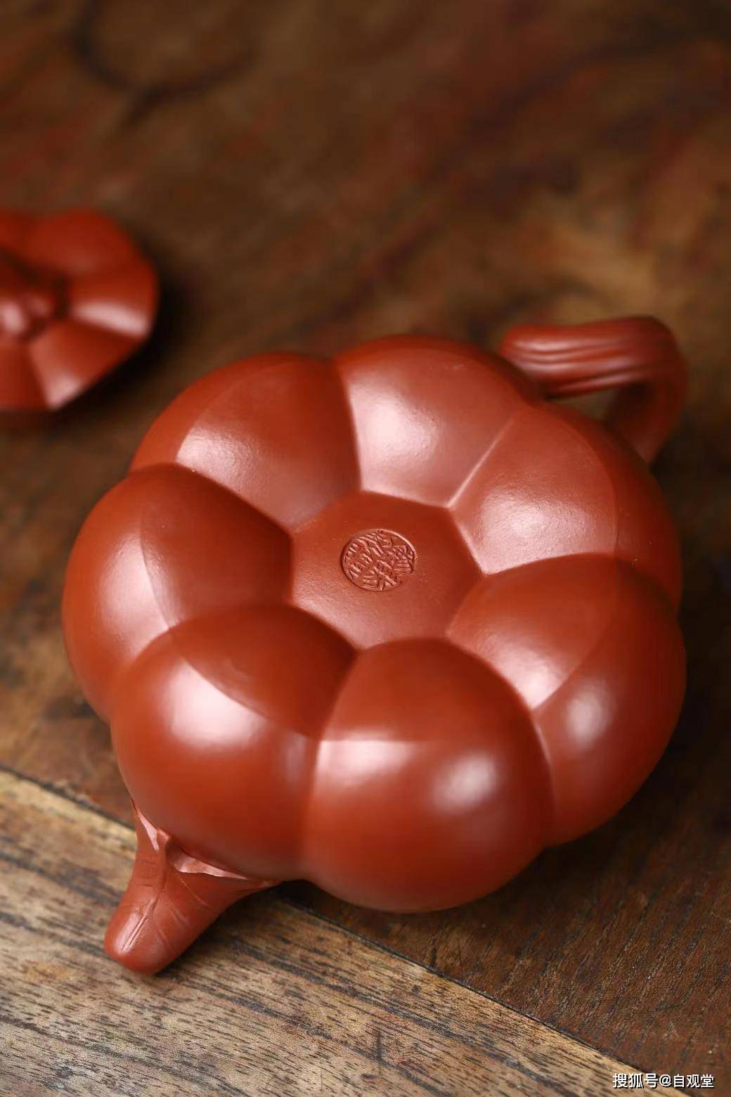 紫砂壶花货经典之作南瓜