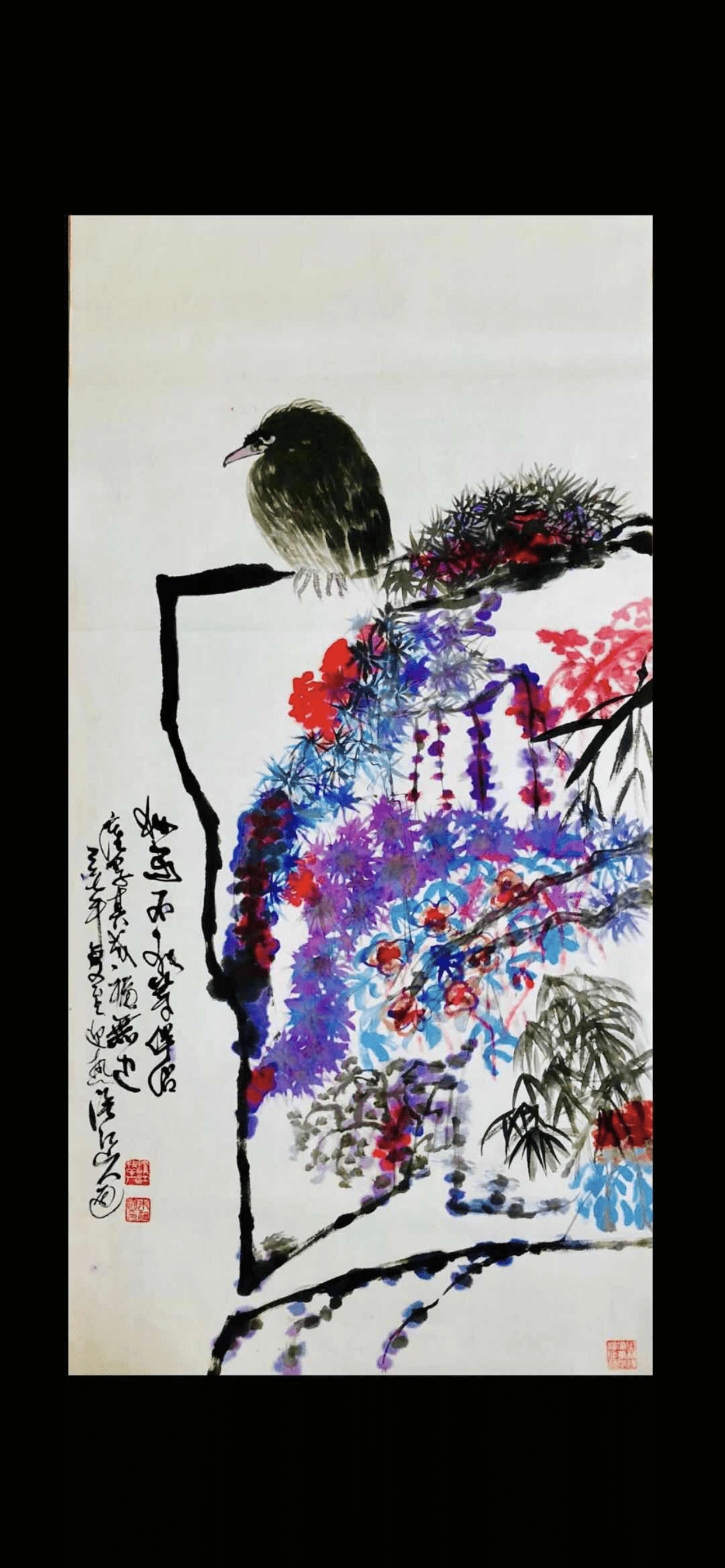 著名书画家,指墨画大家,画牛大家朱祖国先生著名书画家,指墨画大家,画