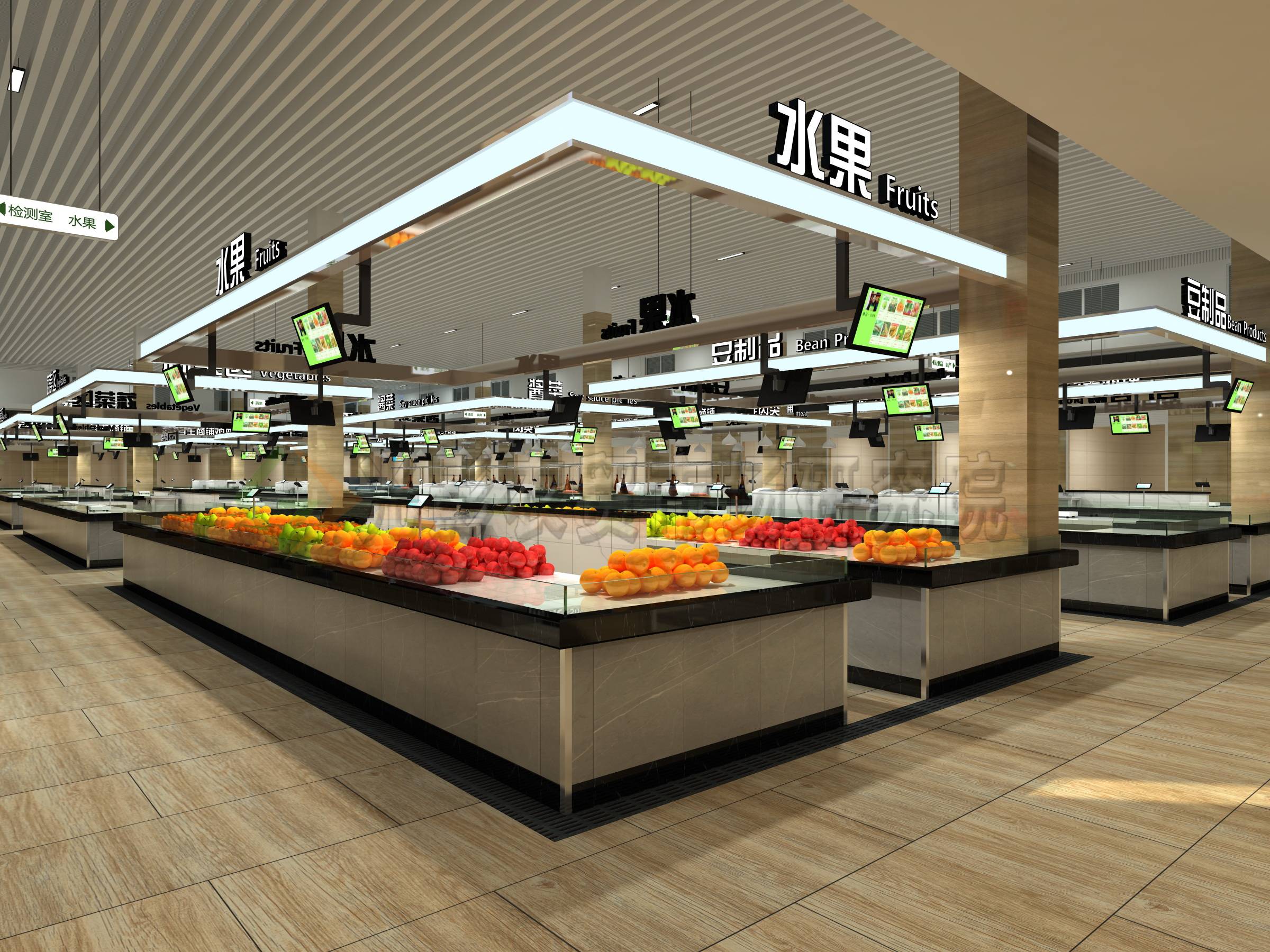 吉安菜市场设计—吉安菜市场装修设计—吉安菜市场设计图