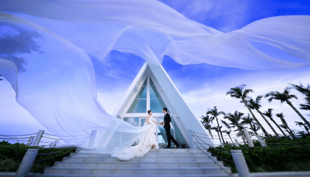 新娘百分百婚纱摄影推荐的2021年最流行的海景婚纱照风格【收藏】