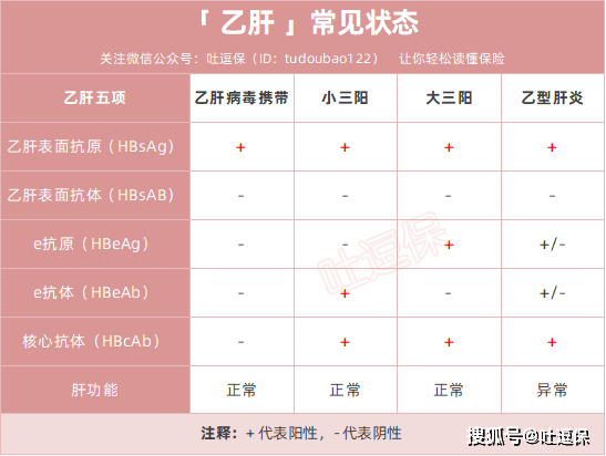 乙肝病毒攜帶大小三陽乙肝疾病如何投保