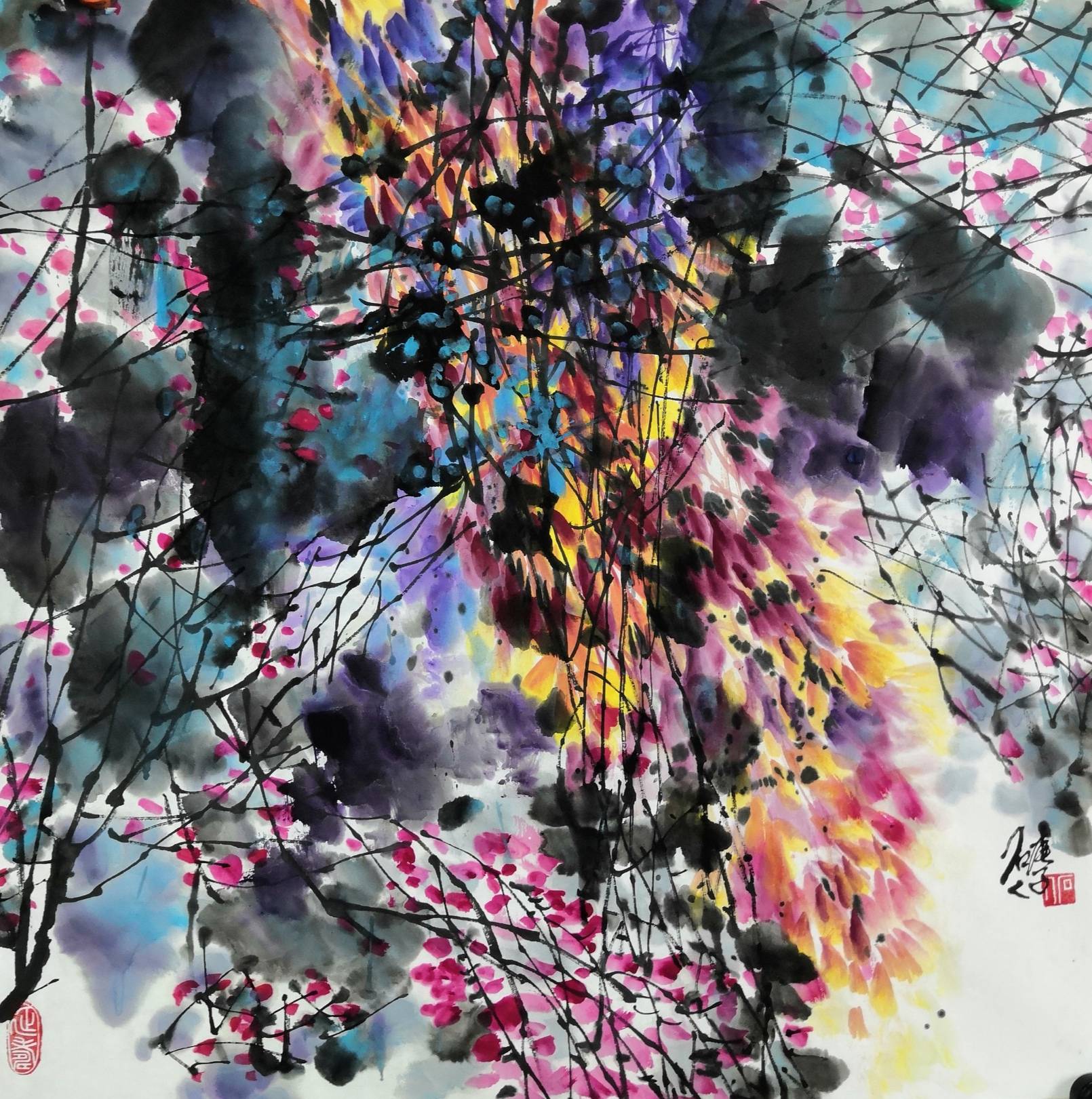 画家石人2021年6月新作欣赏