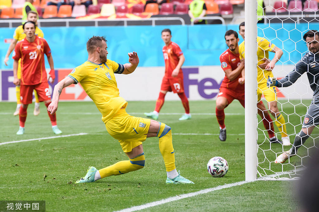 欧洲杯-亚尔莫连科传射潘德夫进球被吹 乌克兰半场2-0_列姆丘克