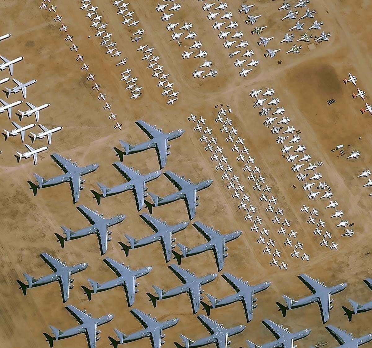 超5000架戴维斯蒙森空军基地鸟瞰图惊艳曝光