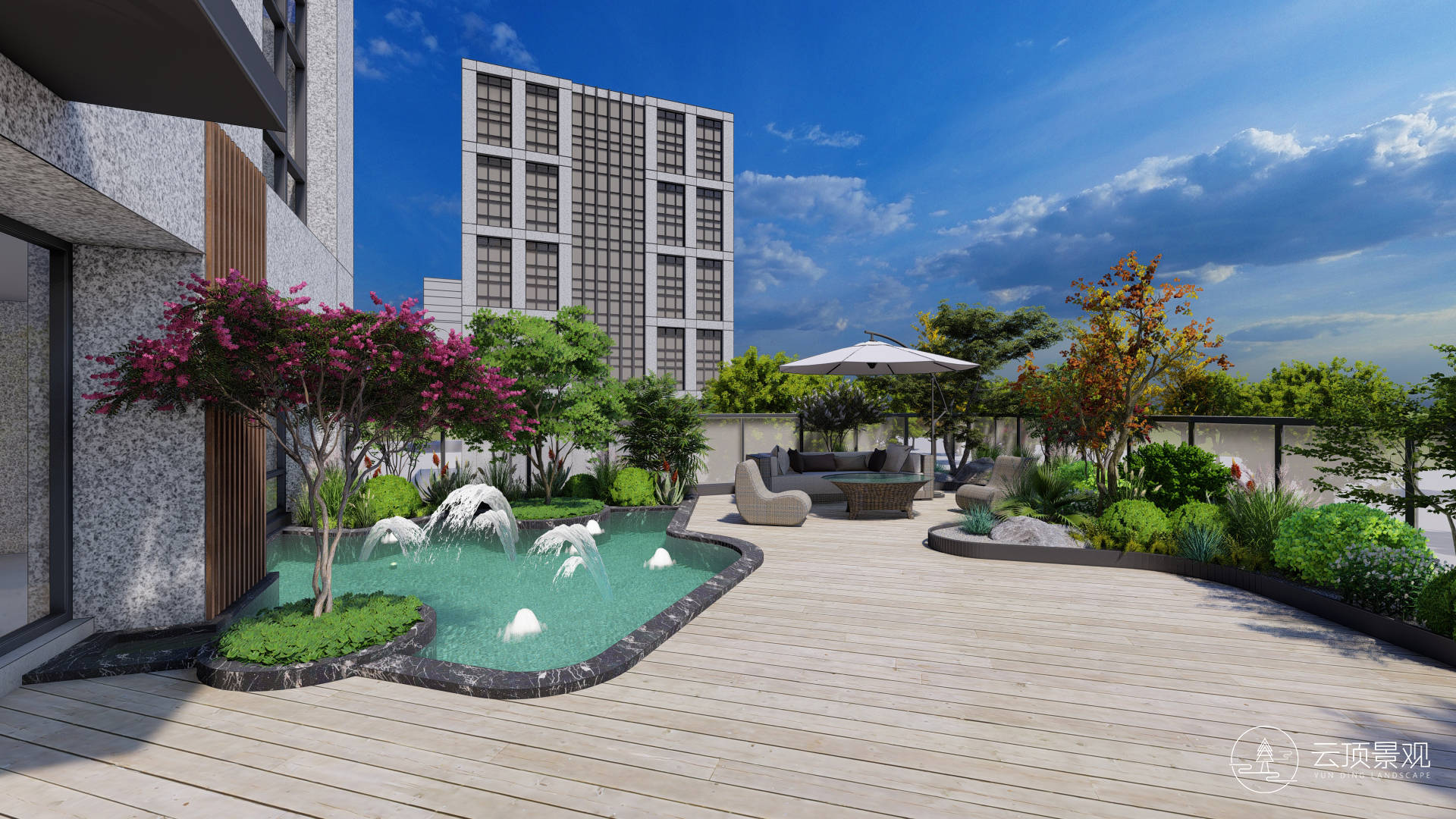 屋顶花园设计丨别样景致,既有颜值又好打理!