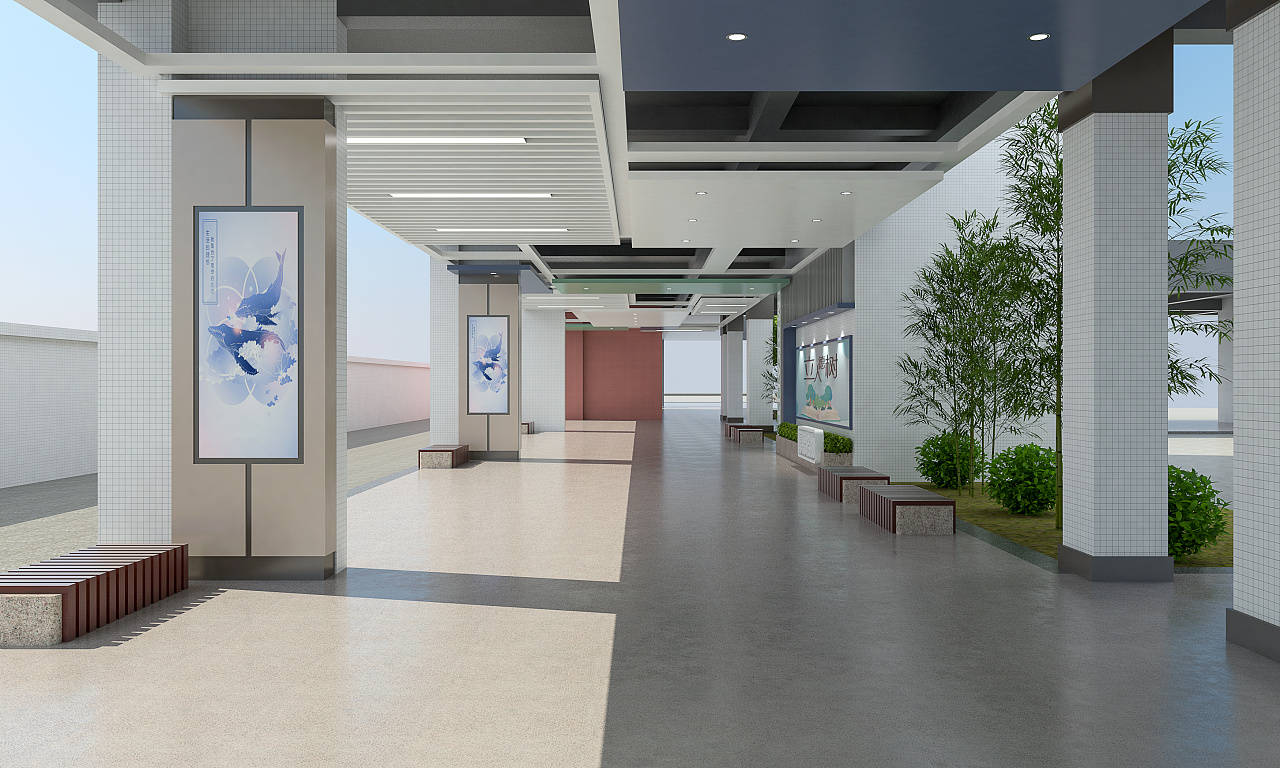 校园架空层设计校园学习空间设计校园文化布局和设计不是为了考试的