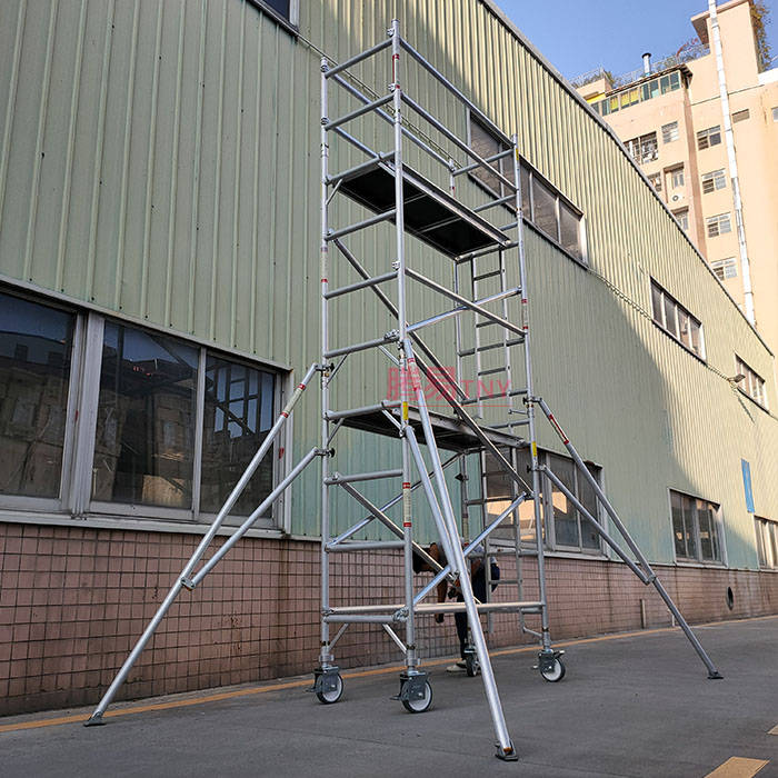 广州工地铝合金脚手架活动移动平台铝脚手架厂家租赁销售