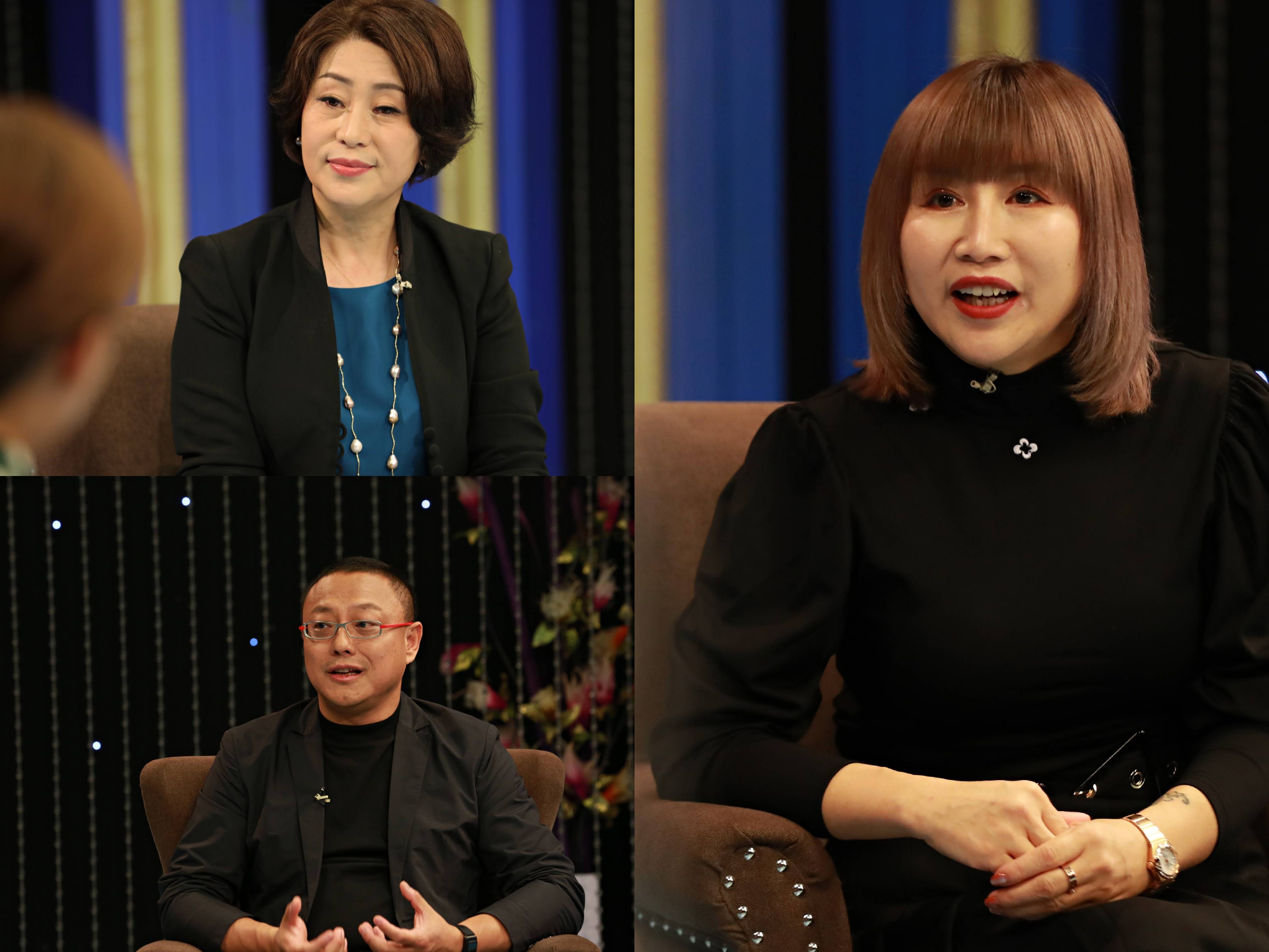 从左至右分别是:左上:图:清风纸业张舸,左下首汽gofun科技ceo谭奕,右