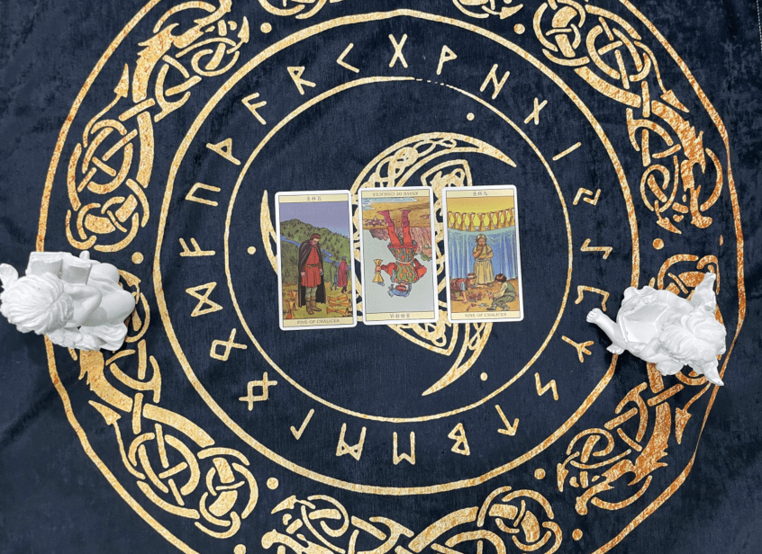 圣杯四,命运之轮,权杖首牌,星星