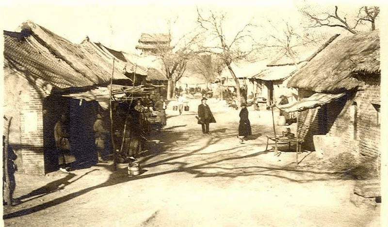 河南一組老照片記錄100年前的河南各地古蹟和街頭場景