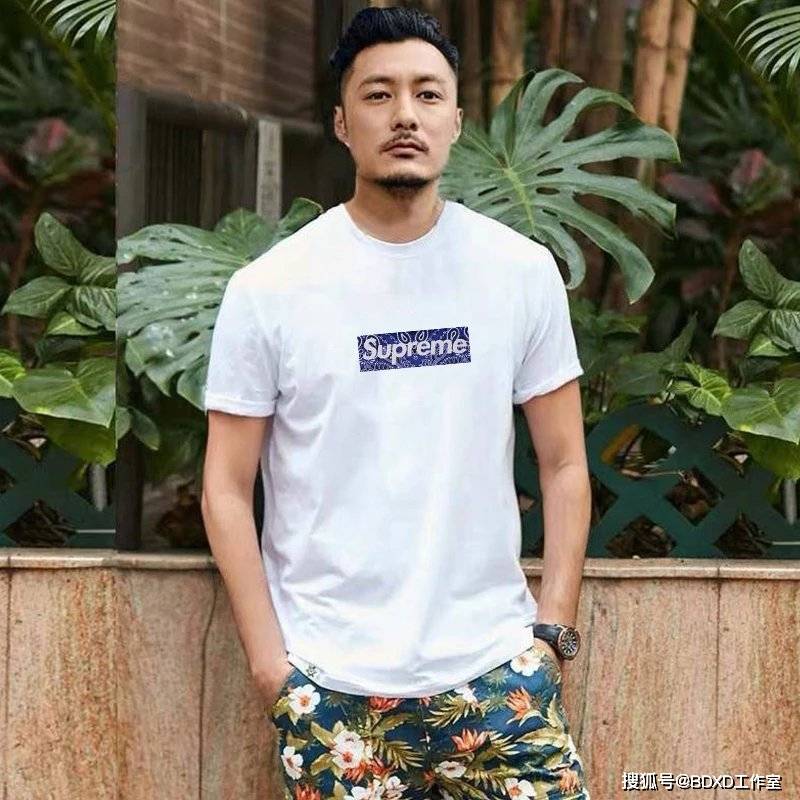 细节|Sup 19FW Bandana Box Logo 腰果花T恤