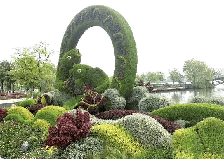 绿雕|景观绿雕设计打造不同奥运景观!_仿真