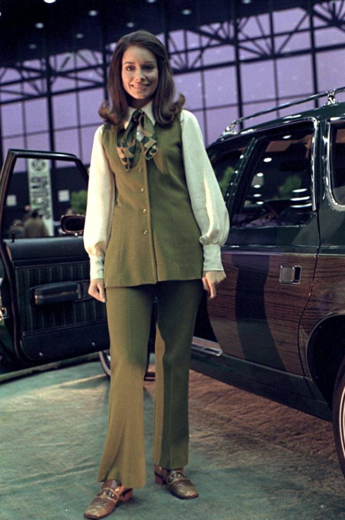 欧美老照片:七十年代的车展与车模