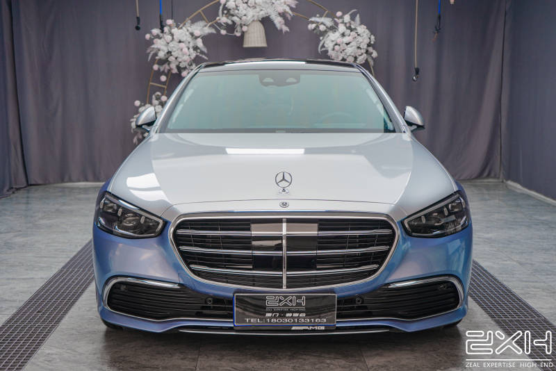 厦门尊享会奔驰s400l双拼改色案例分享