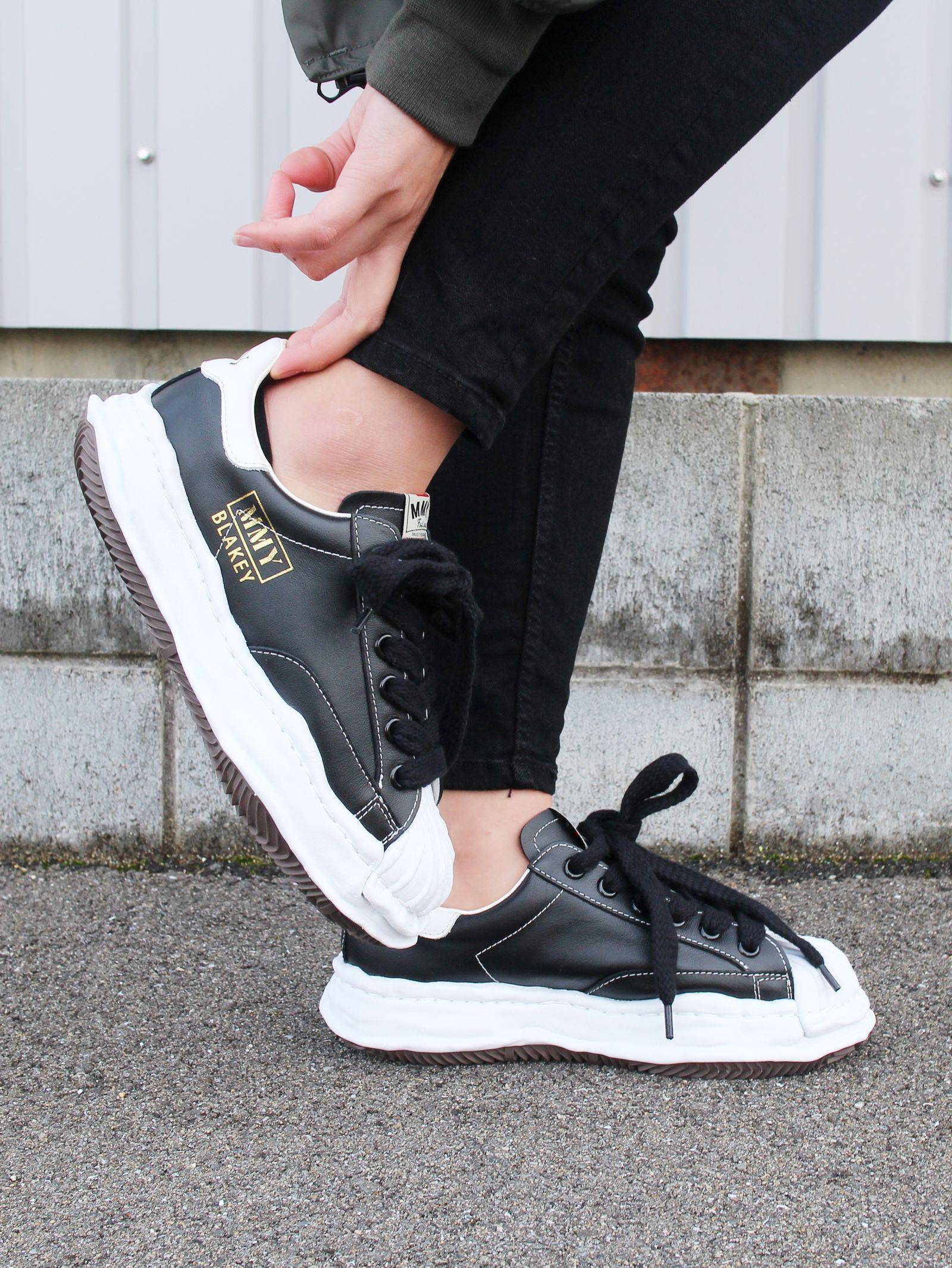 ss|MMY/Maison Mihara Yasuhiro Original STC Sole Leather贝壳头雪糕底帆布板鞋