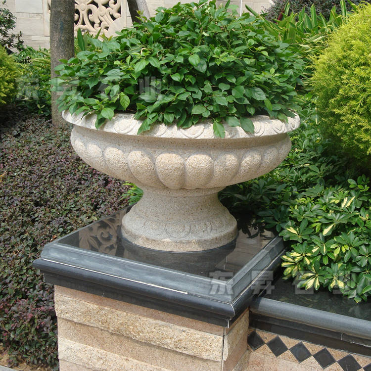 常见的石材花钵花盆有几种呢