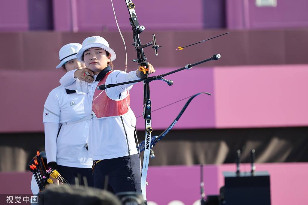 1 14 2021年7月25日,日本,2020东京奥运会射箭女子团体金牌赛,韩国队