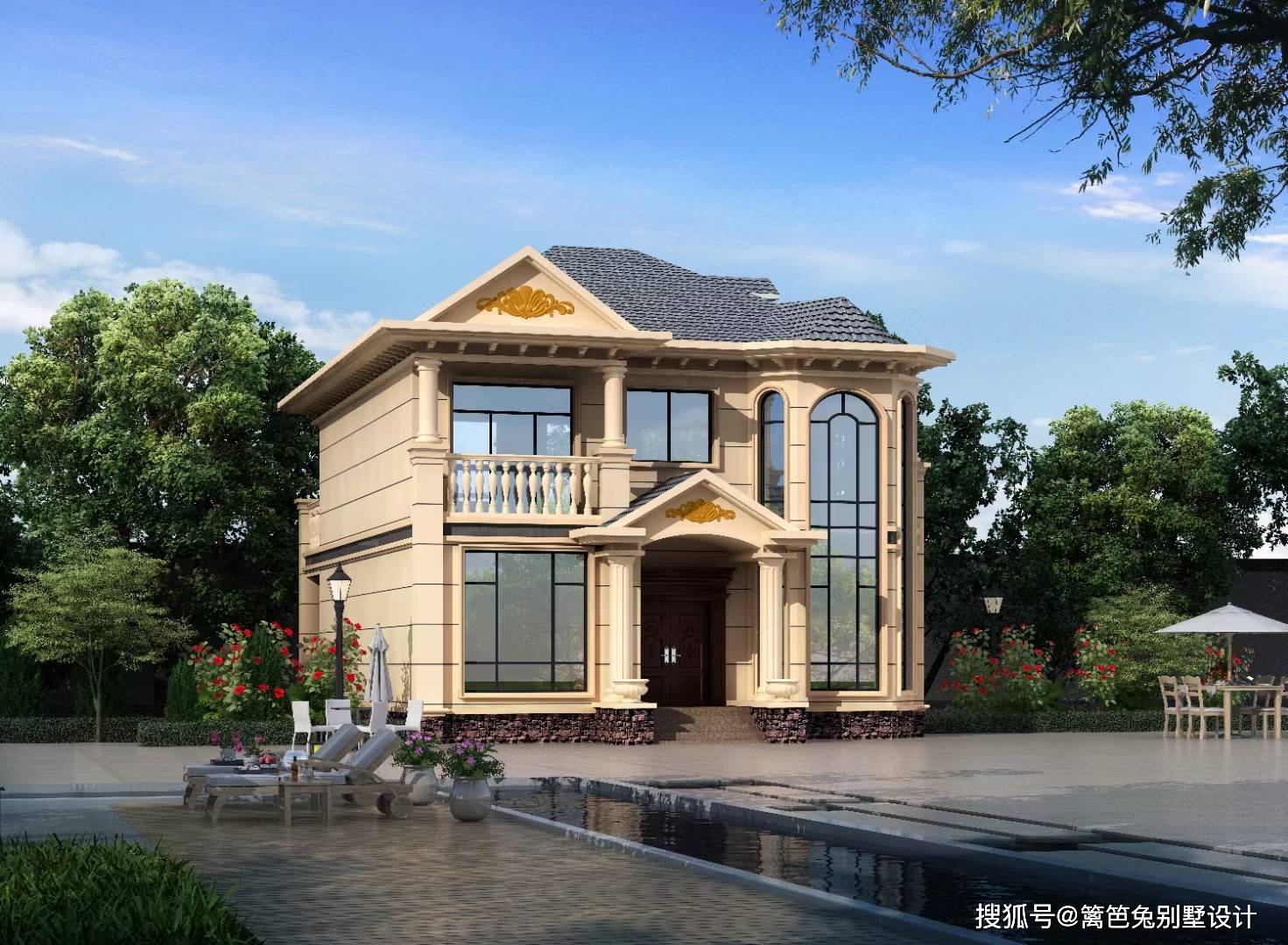 三层别墅设计图纸及效果图大全二层农村自建房效果图一层楼别墅设计