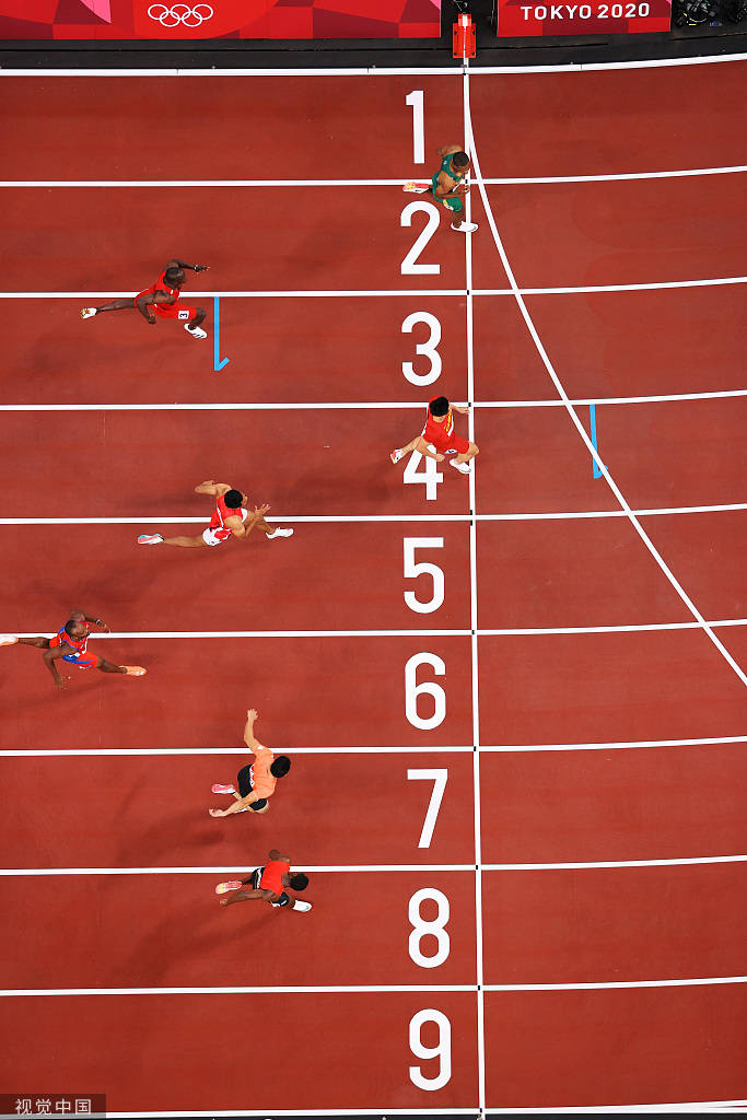 原创100米预赛加拿大飞人9秒91第1 苏炳添晋级半决赛