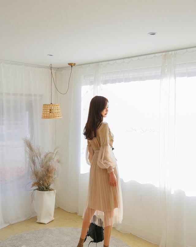 仙女|韩国模特孙允珠缥缈幻纱玲珑连衣裙装扮网拍