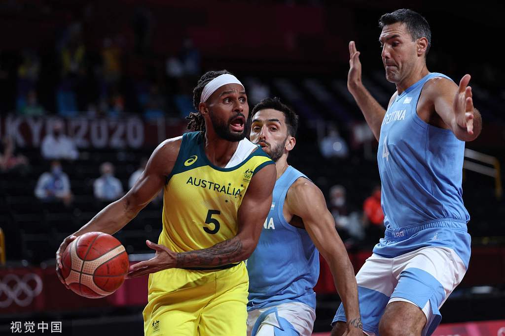 米尔斯18分斯科拉7 4 澳大利亚大胜阿根廷进四强 拉普罗维托拉