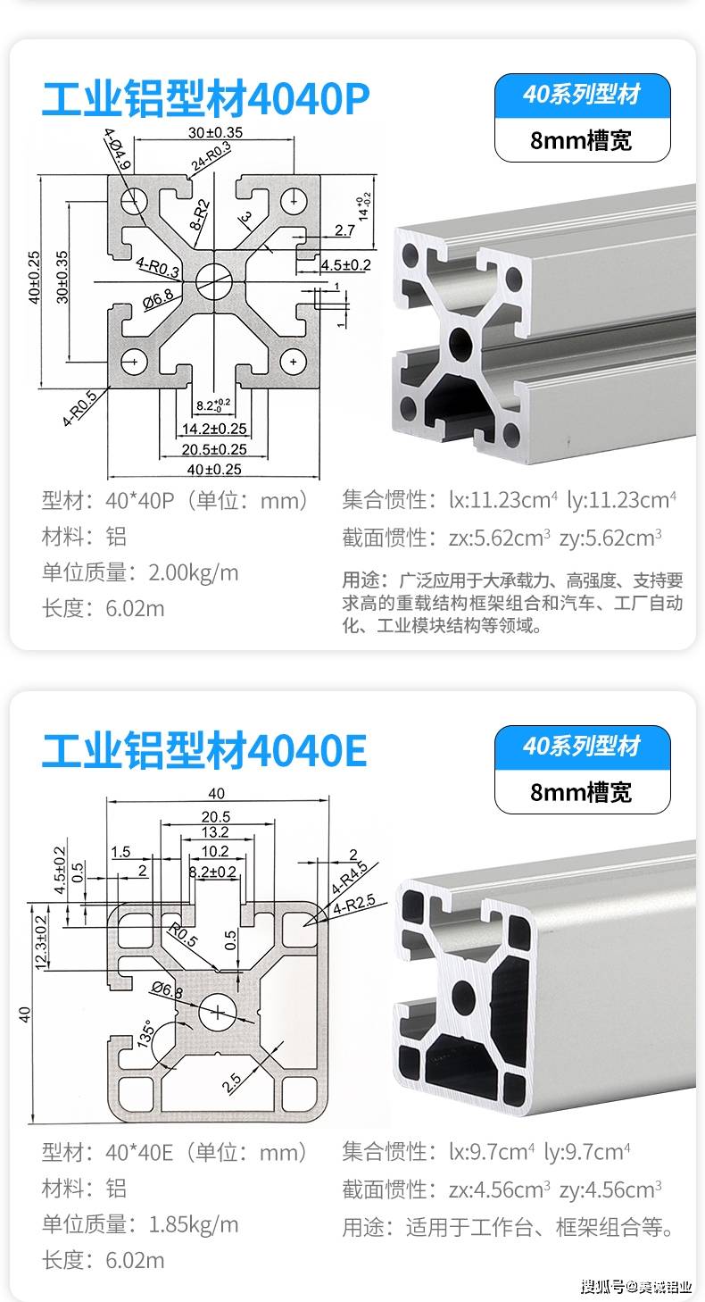 铝合金槽铝规格型号图片