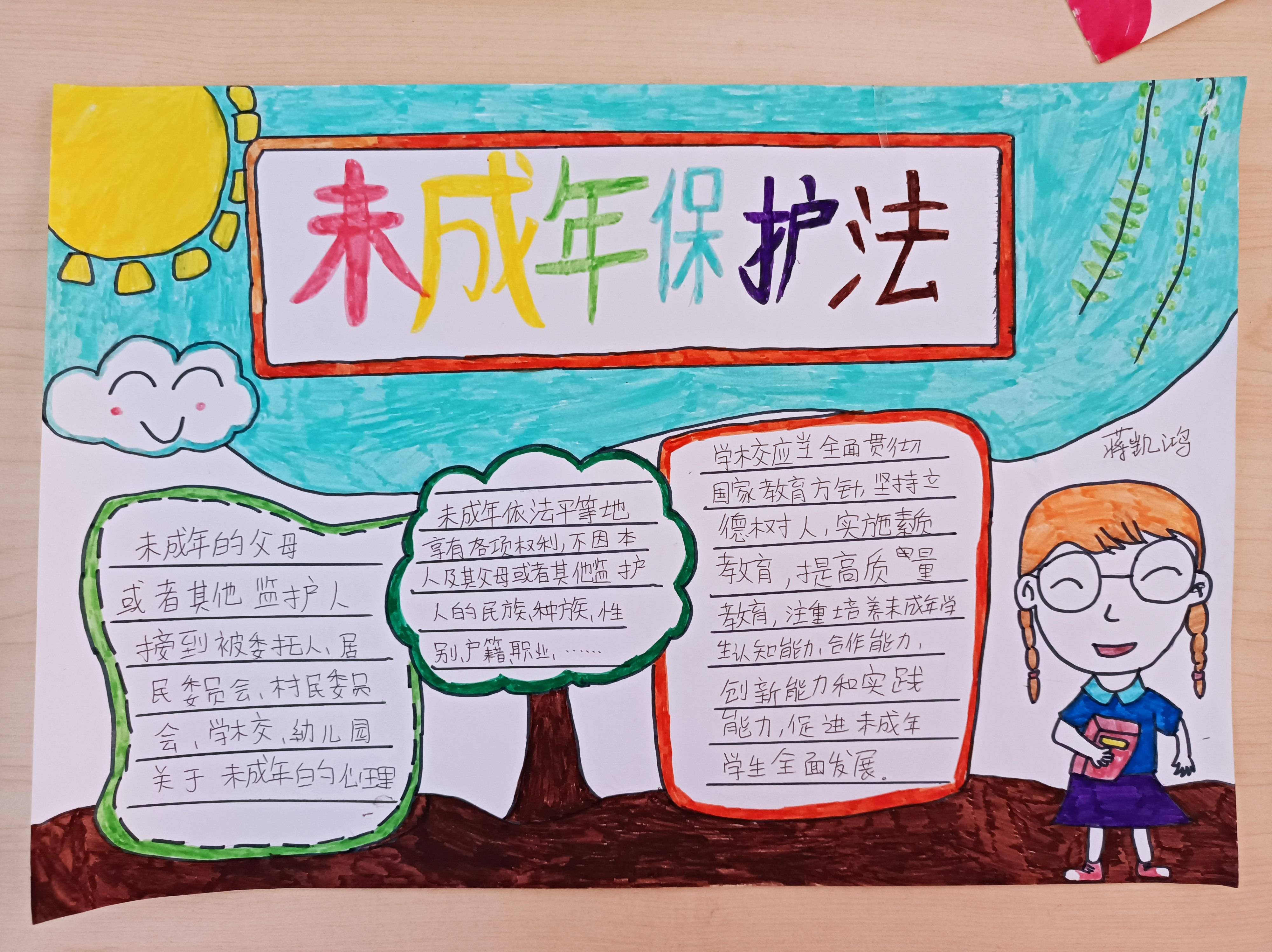 孩子们手绘下的《未保法》