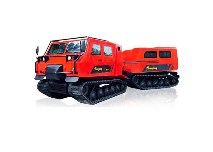 全地形铰接式履带运输车,行驶速度55km/h,能搭载12人,克服各种复杂