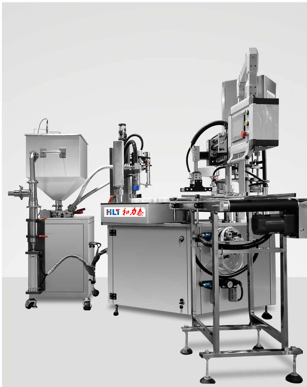 和力泰:全自动转盘水乳灌装旋盖一体机
