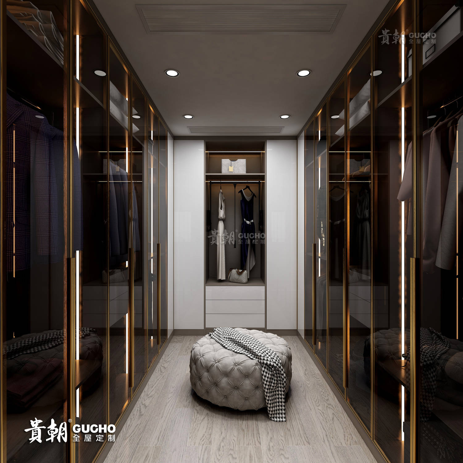 想让家居更有高级感试试玻璃柜门吧