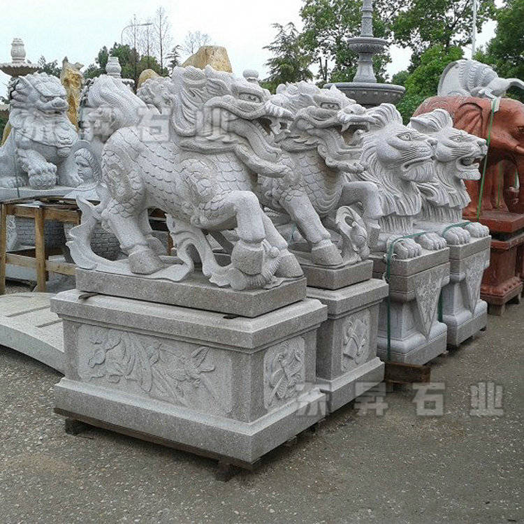 石雕麒麟和石狮子有什么样的关系_搜狐网