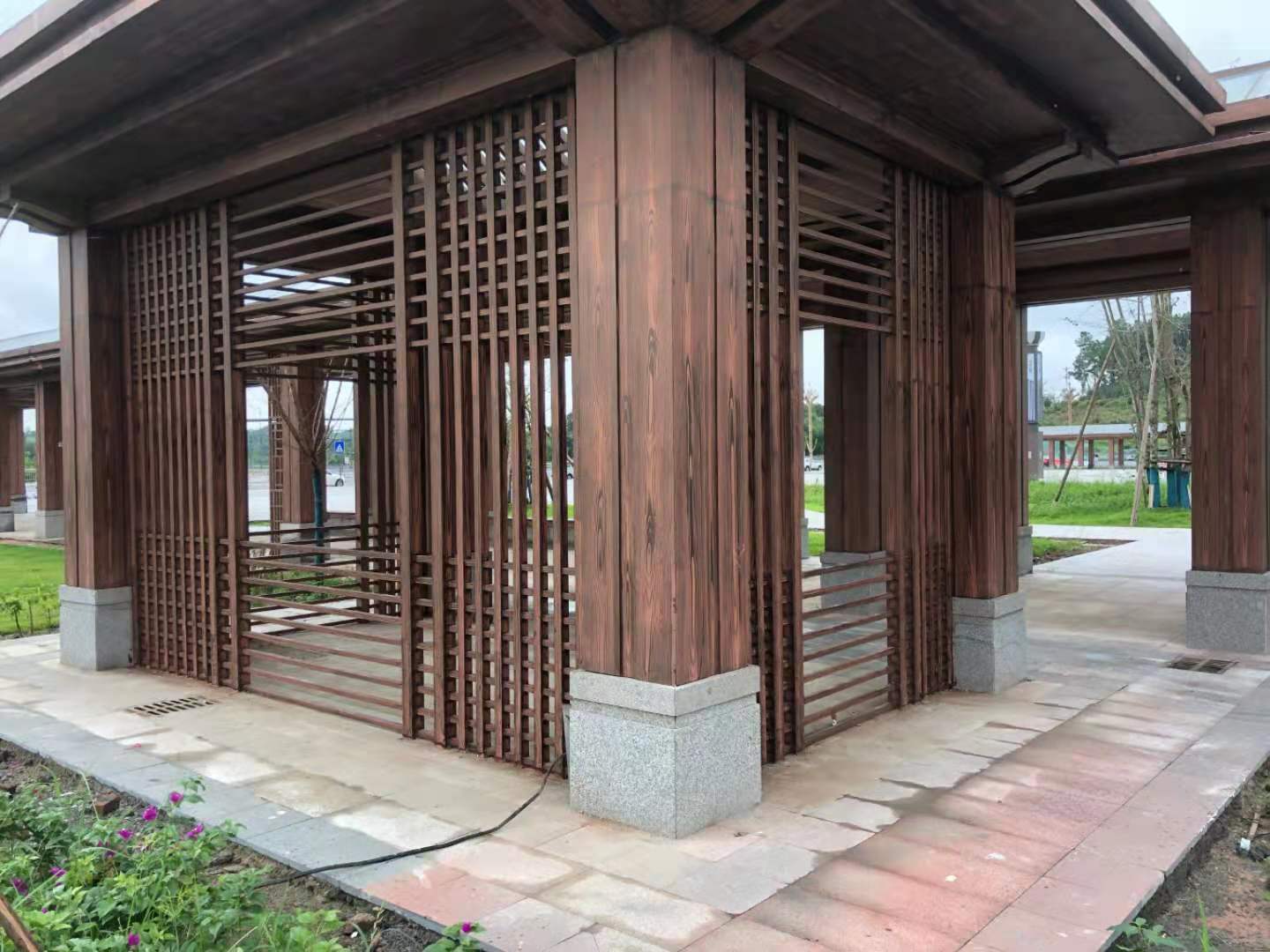 四川自贡园林景观建筑华彩建材施工完工图-搜狐大视野-搜狐新闻