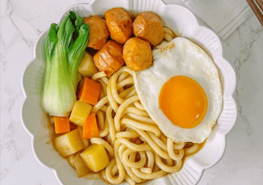 加入适量|减脂食谱——咖喱芥麦面