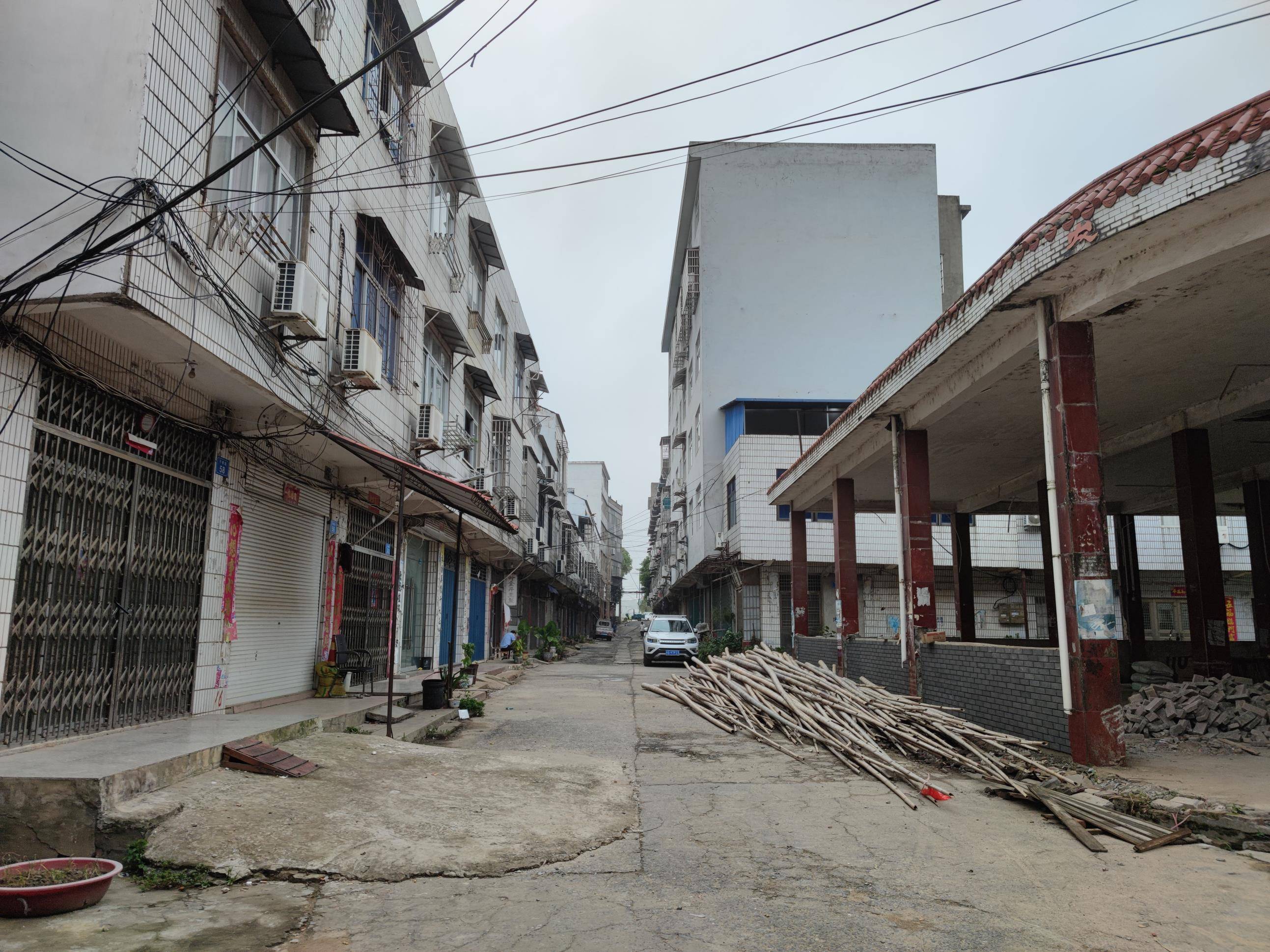 湖口县流泗镇子桥路街巷改造前原貌