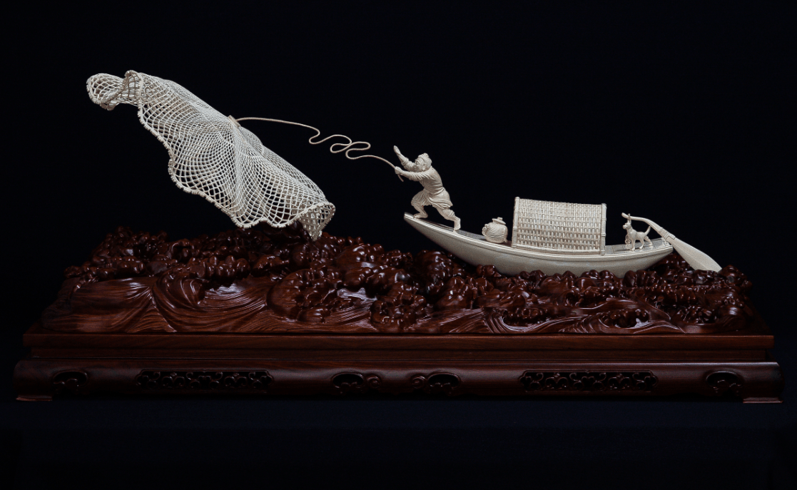 展示非遗仿古牙雕之美南京工美即将参展苏州创博会