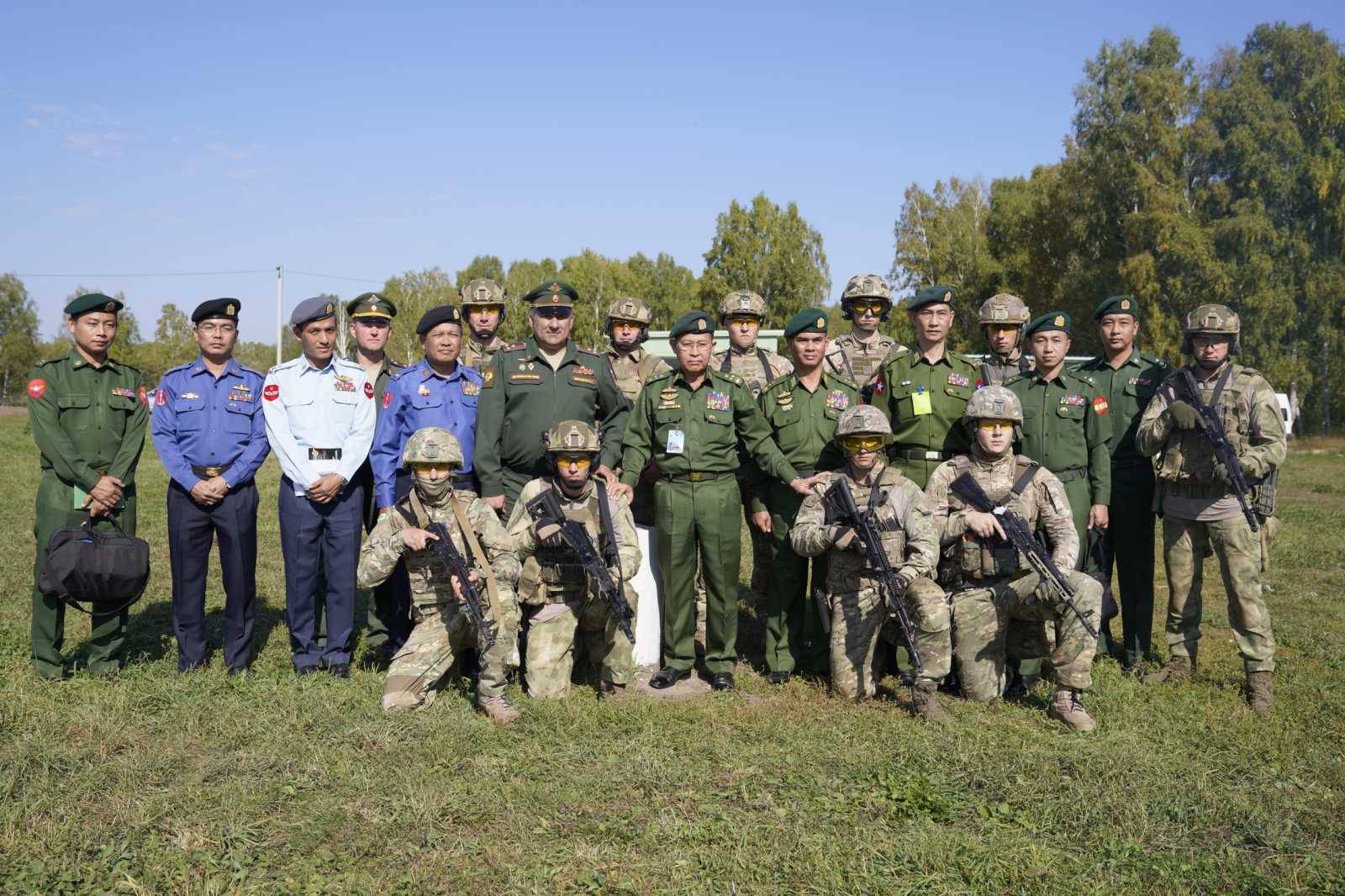 原创缅军副总司令梭温结束访俄返回缅甸,参赛缅军代表团载誉回国