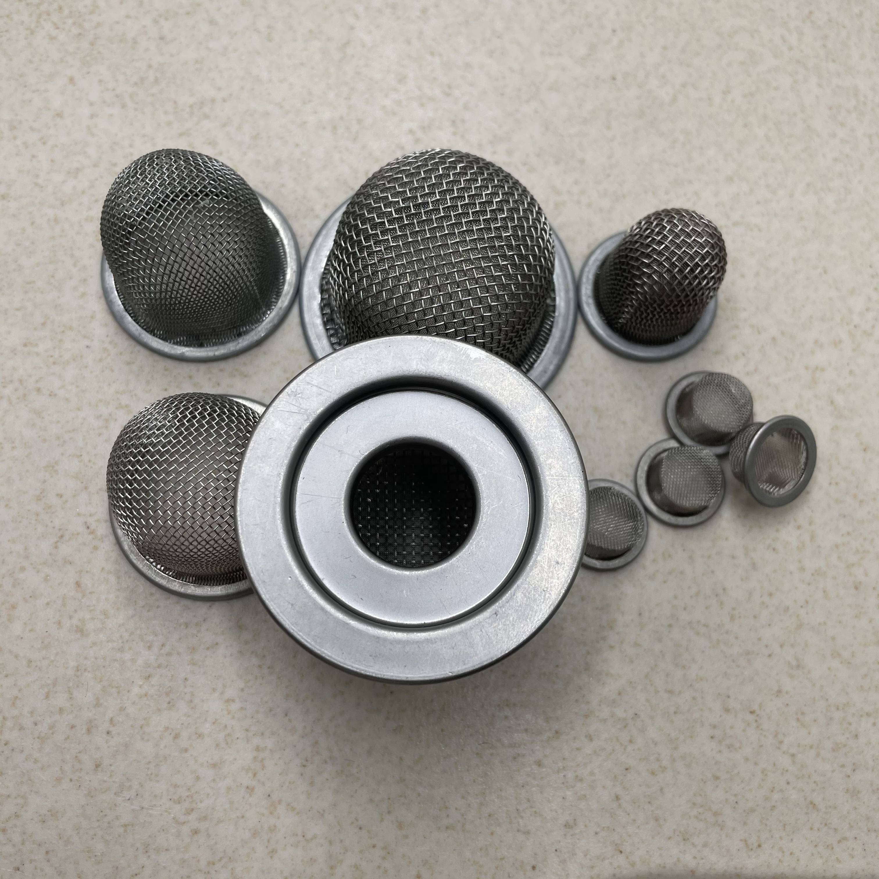 不锈钢折叠过滤网冲压包边过滤网58mm液压泵电磁阀滤网