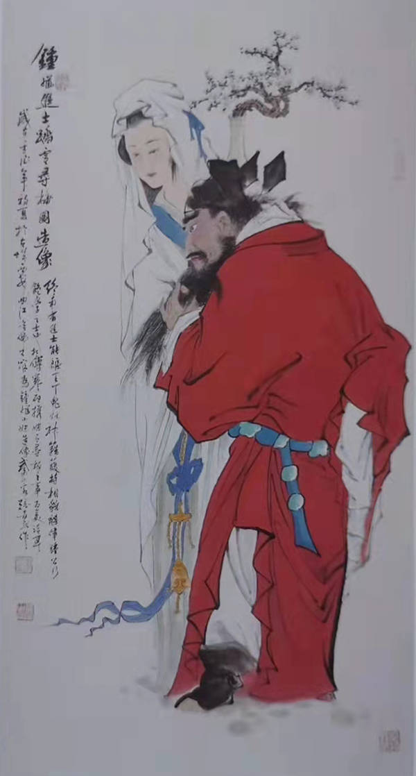 画家张安民山水花鸟人物书法作品赏析