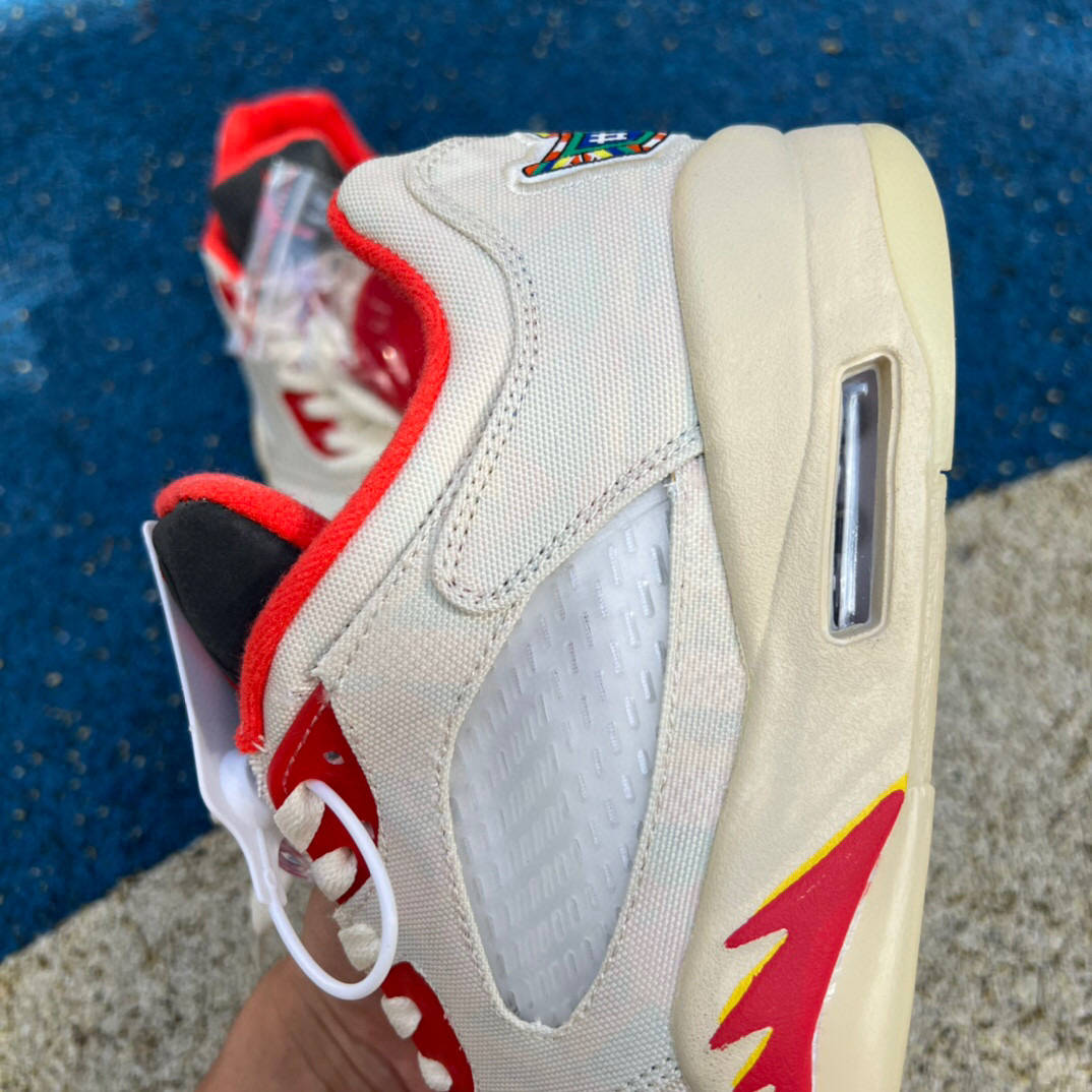 乔丹air jordan 5 low chinese new year 白红撕撕乐篮球鞋