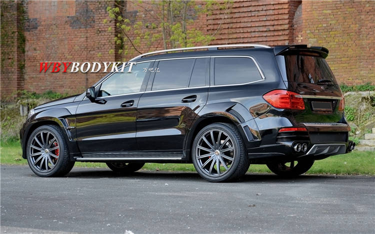 奔驰gl级x166gl350gl400gl500改装art宽体大包围前杠后杠轮眉