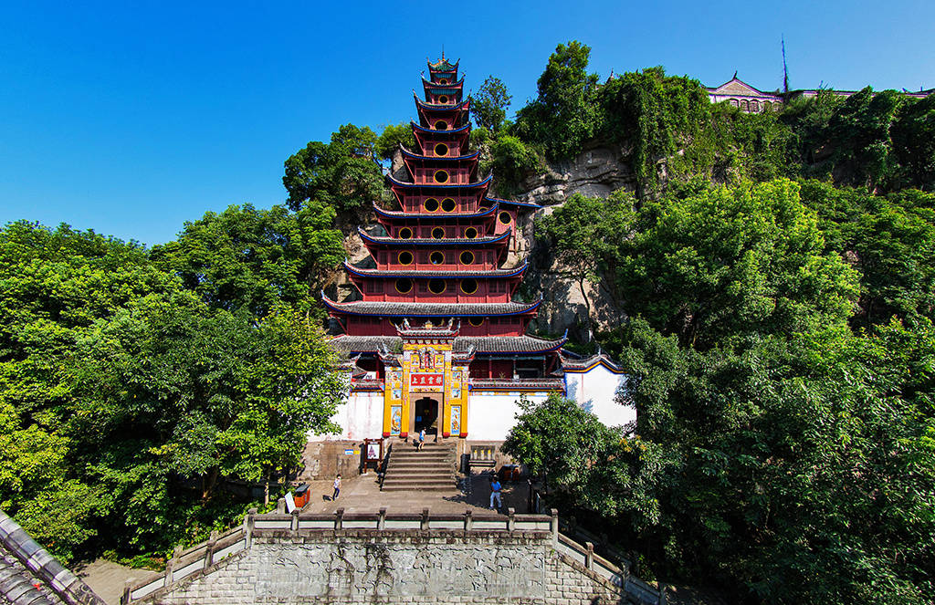 重庆忠县"长江盆景"石宝寨